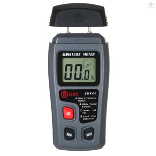 Wood Moisture Test Moisture Meter 4 Modes Portable Hygrometer Pin Type Timber Humidity Instrument Handheld Water Leak Detector LCD Display