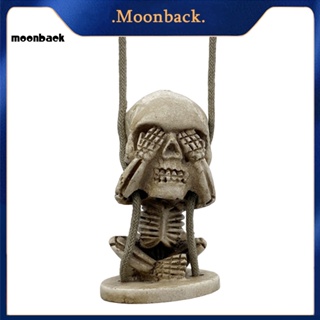 &lt;moonback&gt; จี้โครงกระดูก ทนทาน สําหรับตกแต่งรถยนต์ รถบรรทุก และรถยนต์