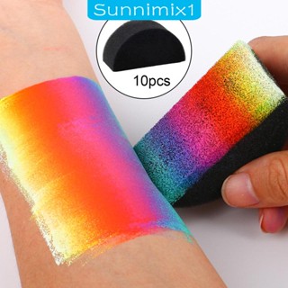 [Sunnimix1] ฟองน้ําวาดภาพระบายสีร่างกาย มืออาชีพ สําหรับเด็ก 10 ชิ้น