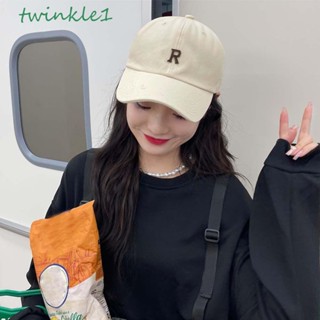 Twinkle1 หมวกเบสบอล ปรับได้ สไตล์เกาหลี ฮิปฮอป ฤดูร้อน เรียบง่าย หมวกกีฬา สําหรับผู้หญิง