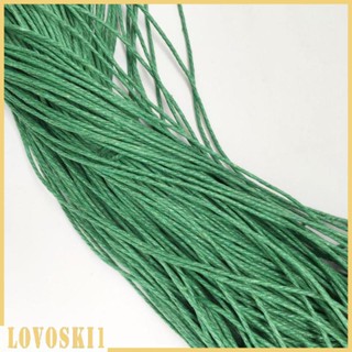 [Lovoski1] เชือกผ้าฝ้ายเคลือบแว็กซ์ ขนาด 80 ม. 1.5 มม. สีขาว สําหรับทําเครื่องประดับ