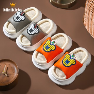 MiniKicks รองเท้าเด็กผู้ชาย รองเท้าแตะเด็กผู้ชาย มีสไตล์และสะดวกสบาย กันลื่น สะดวกสบาย แฟชั่น ขั้นสูง 2023 NEW RTX2390L3B 36Z230909