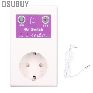 Dsubuy Smart Socket  SMS APP Button Control Unlimited Distance EU Plug 100‑250V Intelligent Outlet for Water Pump Home Appliances