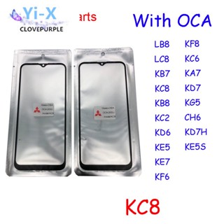  กระจกหน้าจอสัมผัส OCA สําหรับ Tecno KB8 KC8 KC2 KD6 KE5 KE7 KF6 KF8 KC6 LB8 LC7 KB7 KG5 KE5S KA7 KD7 KD7H CH6 KA7