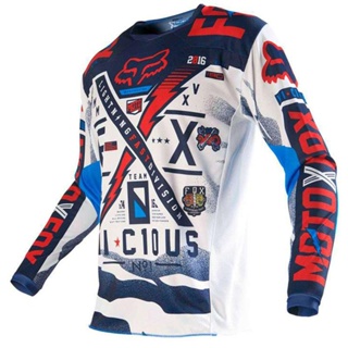 【COD】 พร้อมส่ง เสื้อกีฬาแขนสั้น ระบายอากาศ ลาย Moto Downhill Jersey สําหรับขี่จักรยานเสือภูเขา