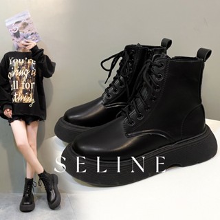 SELINE แฟชั่นรองเท้า บูท รองเท้าบูทยาว ไซส์ใหญ่ รองเท้า boots ความหลากหลายของสี ความยืดหยุ่นที่ดี สง่า เหมาะ สม FMT2390QLX37Z230911