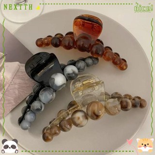 Nextth กิ๊บติดผม อะคริลิค ประดับมุก หินอ่อน กันลื่น เครื่องประดับผม แฟชั่น