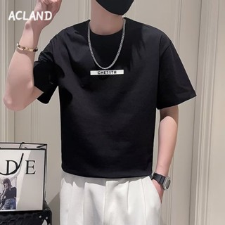 Acland เสื้อยืดผู้ชาย ผู้ชายเสื้อเชิ้ต เสื้อยืด ผ้านุ่ม ใส่สบาย ไม่หด ไม่ต้องรีด MTX2390KHS 37Z230912