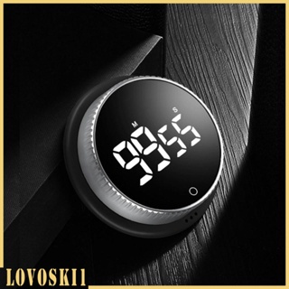 [Lovoski1] นาฬิกาจับเวลาดิจิทัล หน้าจอ LED ทรงกลม แบบพกพา หมุนได้ สําหรับบ้าน ห้องอาบน้ํา ครู