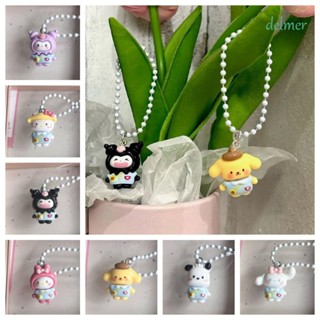 Delmer พวงกุญแจเรซิ่น จี้รูปแมว Kuromi My Melody Pachacco Cinnamoroll แฟชั่น สําหรับรถยนต์