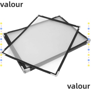 Valour ที่จับสูตรอาหาร 10 ชิ้น 1 หน้า 2 มุมมอง 8.5 นิ้ว X 11 นิ้ว สําหรับร้านอาหาร ห้องครัว