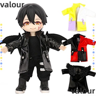 Valour เสื้อโค้ทแขนยาว แฟชั่น อุปกรณ์เสริม สําหรับตุ๊กตา 1/12bjd