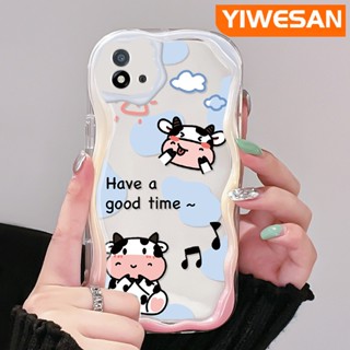 เคสโทรศัพท์มือถือใส แบบนิ่ม ลายการ์ตูนวัวน่ารัก กันกระแทก สําหรับ Realme C20 C20A C11 2021 C11 2020 Narzo 50i