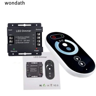 Wonda รีโมตคอนโทรล สวิตช์ไฟ อะลูมิเนียม 6 คีย์ พลาสติก 18A DC12V-24V โมโนโครม สีดํา ทนทาน สําหรับช่างไฟฟ้า