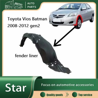 Rtol บังโคลนหน้า พลาสติก สําหรับ Toyota Vios gen 2 second Generation Batman 2008 2009 2010 2011 2012 2013