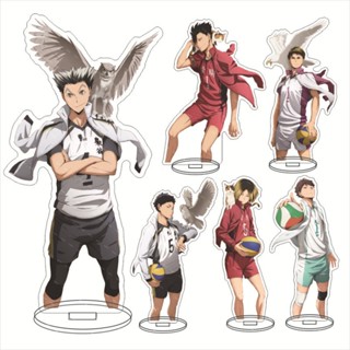 สแตนดี้อะคริลิค รูปการ์ตูนอนิเมะ Haikyuu Oikawa Tooru Iwaizumi Hajime สําหรับตกแต่งห้อง