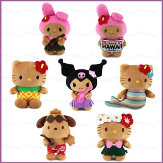 Sq2 ตุ๊กตา Sanrio Hawaii Series Kuromi Melody Hello Kitty ของเล่นสําหรับเด็ก