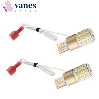 Vanes1 หลอดไฟ Led ทั่วไป สองสี สีขาว สีเหลือง สว่างมาก อุปกรณ์เสริม สําหรับรถจักรยานยนต์