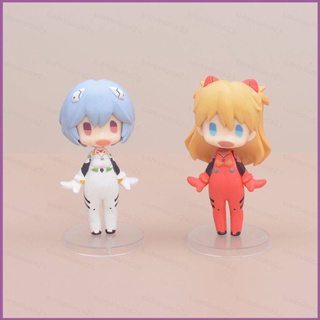 Sq2 โมเดลฟิกเกอร์ EVA Q Version Asuka Ayanami Rei ของเล่น สําหรับตกแต่งบ้าน เก็บสะสม