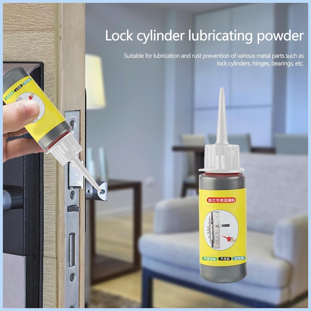 Graphite Lube ผงหล่อลื่น อเนกประสงค์ 60 มล. อุปกรณ์เสริม สําหรับกุญแจรถยนต์ hsgdyth