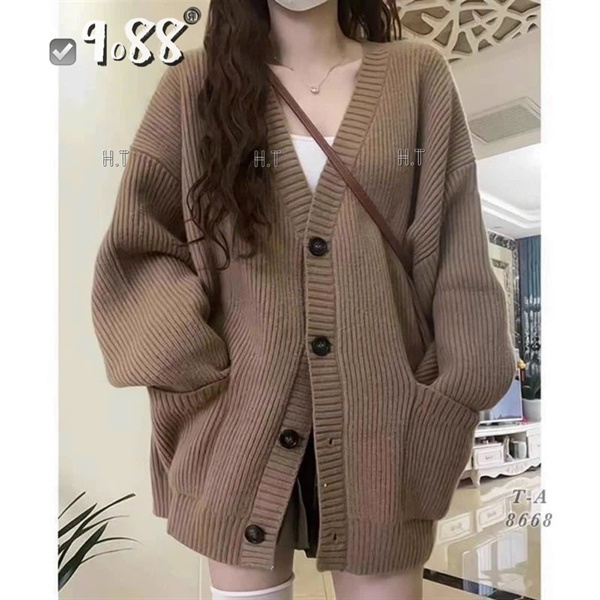 Ms 988 เสื ้ อสเวตเตอร ์ ถัก 2 กระเป ๋ า