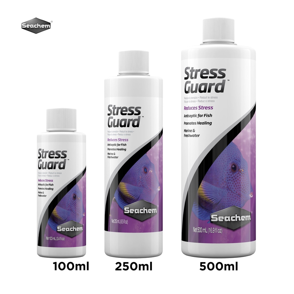 Seachem StressGuard™ ลดอาการเครียด เปลี่ยนตู้ กักโรค ช่วยให้แผลหายไว