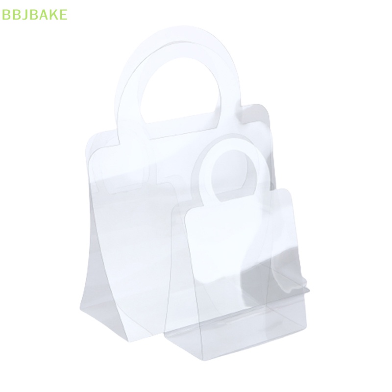 [FSBA] กระเป๋าถือ PET ใส ลายดอกไม้ ช่อดอกกุหลาบ แบบพกพา 1 ชิ้น KCB - รูปที่ 5