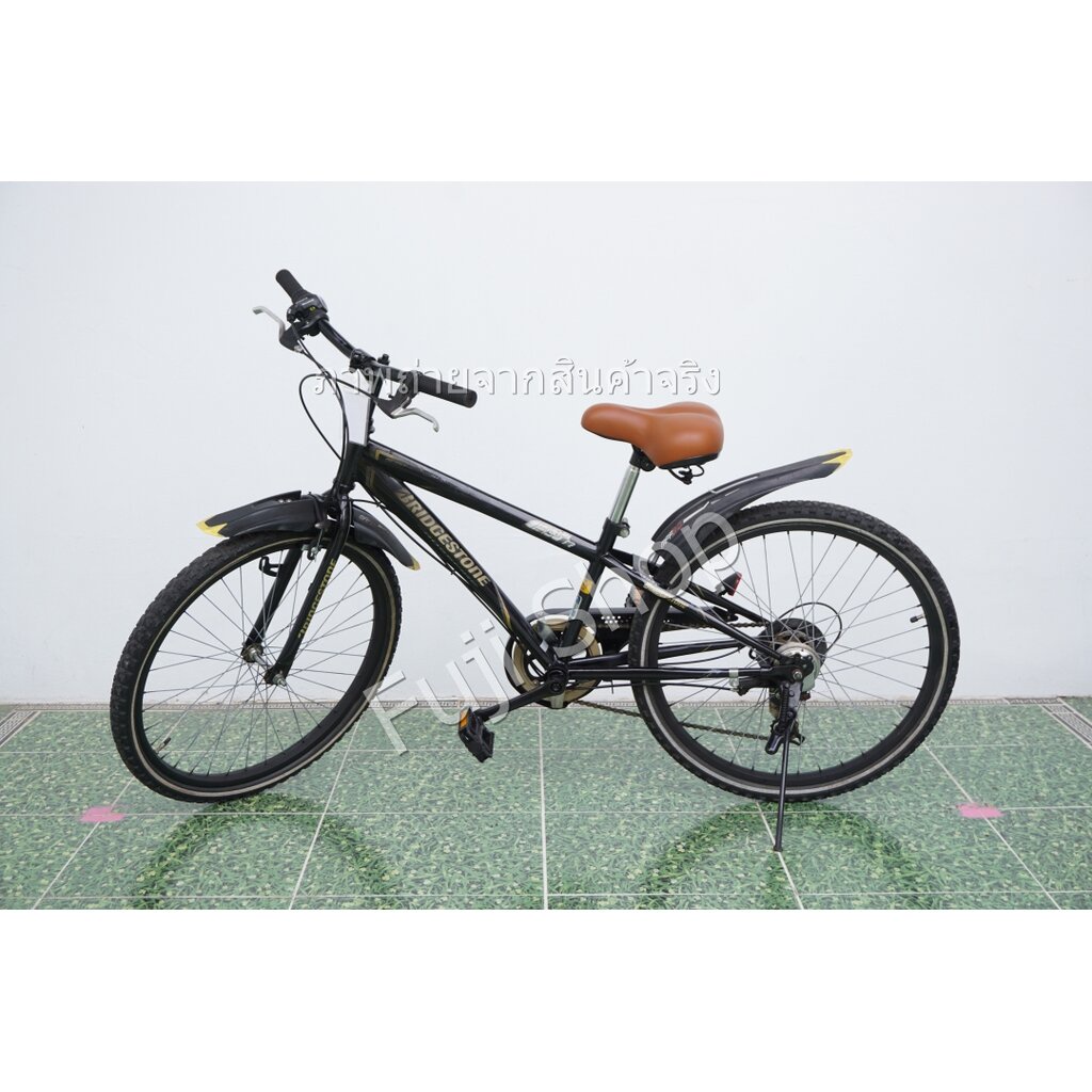 จักรยานเสือภูเขาญี่ปุ่น - ล้อ 24 นิ้ว - มีเกียร์ - Bridgestone - สีดำ [จักรยานมือสอง]