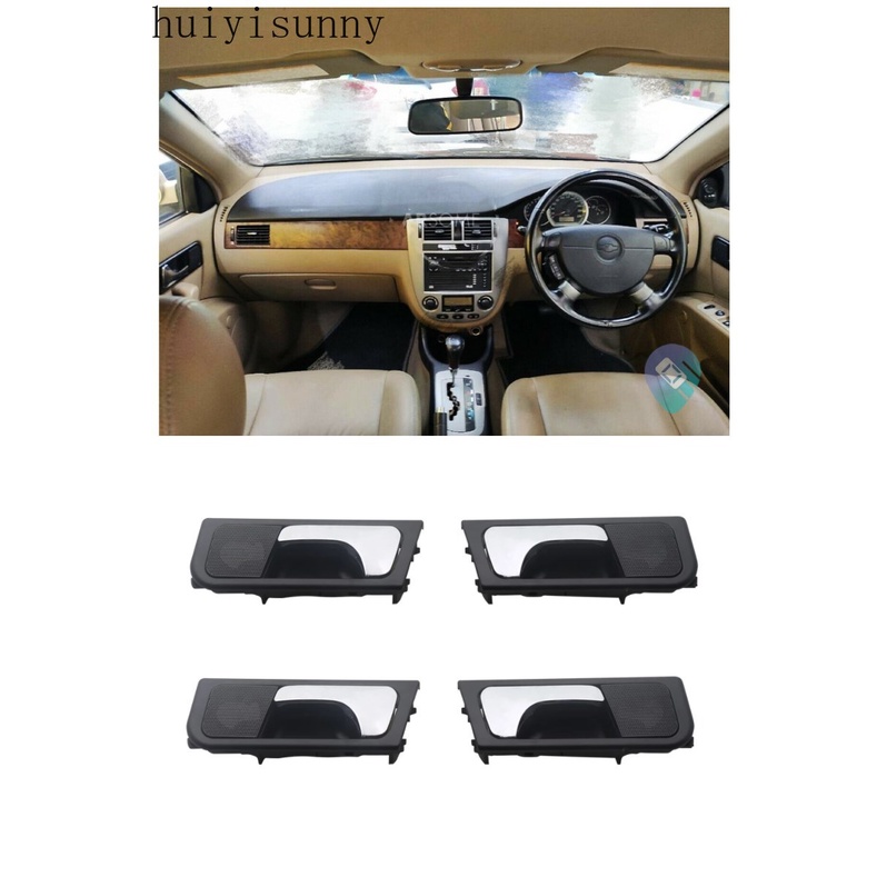 Hys มือจับประตูด้านใน ด้านหน้า หรือด้านหลัง โครเมี่ยม สําหรับ chevy optra suzuki forenza 2003 2004 2005 2006 2007 2008