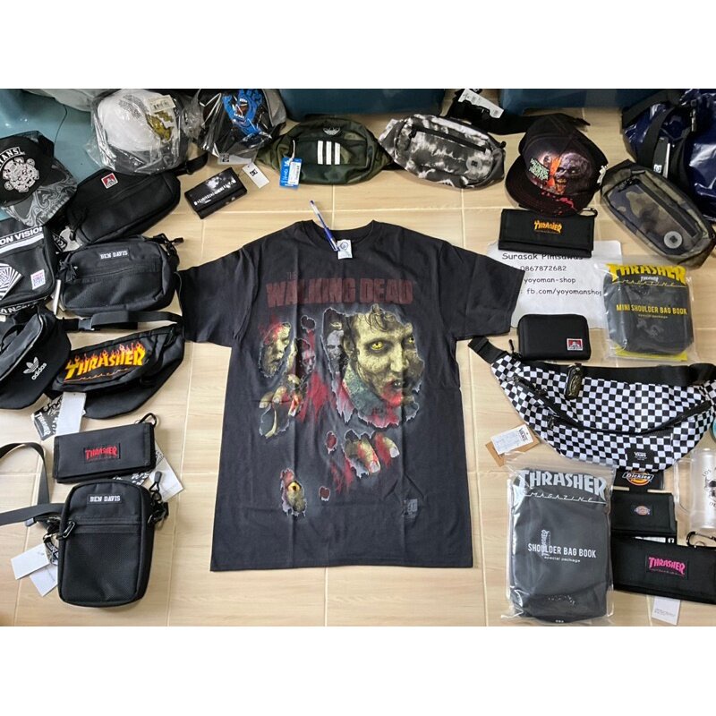NEWs เสื้อยืดพิมพ์ลายแฟชั่นเสื้อ The Walking Dead   831-3
