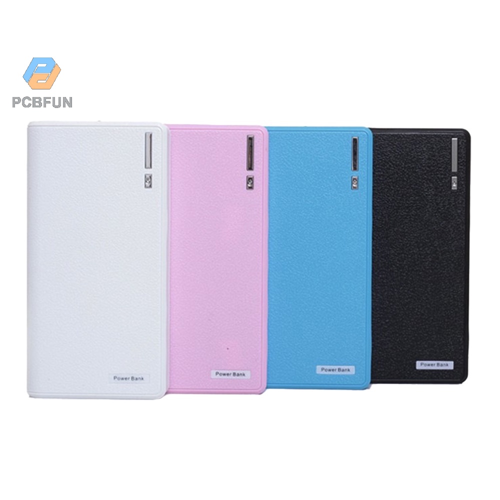 Pcbfun 4/6 แบตเตอรี่ Solderless 18650 Mobile Power Bank Diy Case ชาร์จเชลล์กรณีไม่มีแบตเตอรี่