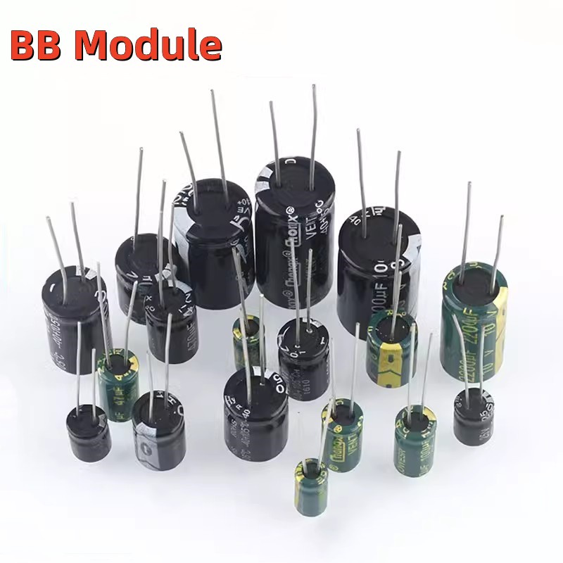 ตัวเก็บประจุอลูมิเนียม 10V 16V 25V 35V 50V 400V ความถี่สูง ESR 100UF 220UF 330UF 470UF 680UF 1000UF 