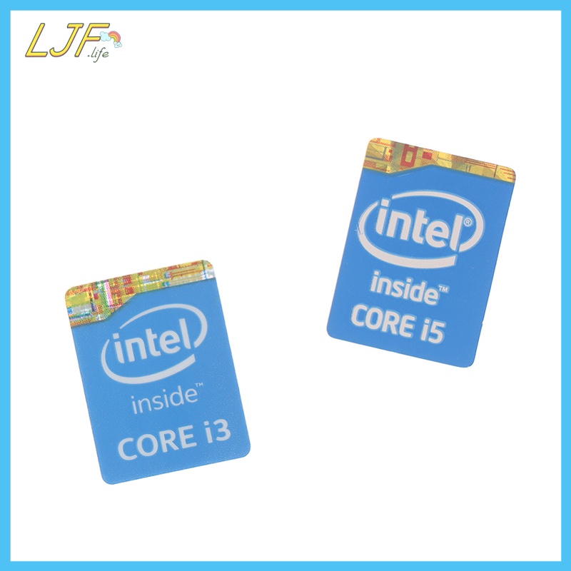 Ljf สติกเกอร์ฉลาก 4th Generation Intel Core I3 I5 I7 สําหรับตกแต่งโน้ตบุ๊ก 5 ชิ้น