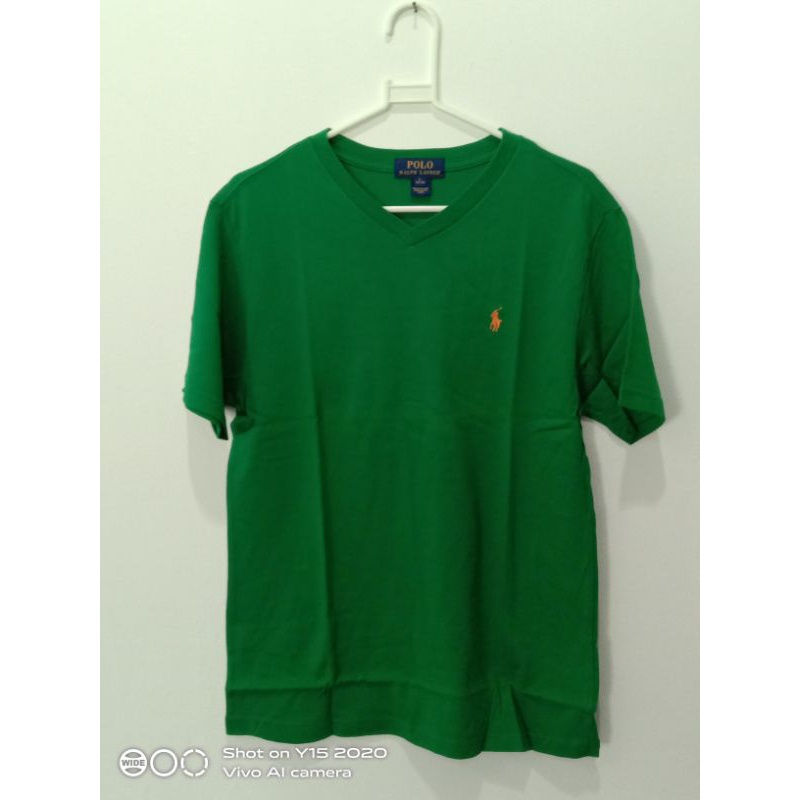 ร้อน a เสื้อยืดคอวี Polo Ralph Lauren แท้💯%🇺🇸อเมริกา