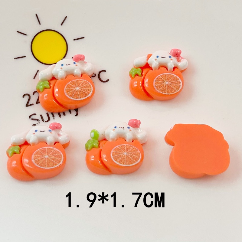 [2 #] Jibbitz Crocs กิ๊บติดผมเรซิ่น รูปกรวยไอศกรีม การ์ตูนสุนัขน่ารัก หูใหญ่ แวววาว DIY อุปกรณ์เสริม สําหรับทําผม QP