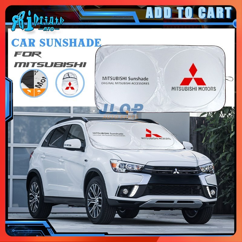 Rto JLQP ม่านบังแดดกระจกหน้ารถยนต์ กันลม กันความร้อน สําหรับ Mitsubishi triton xpander storm aircond lancer asx mirage grandis Car