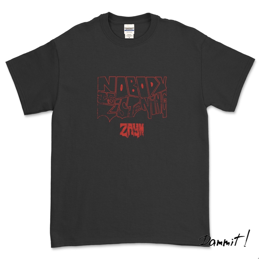 แฟชั่น Zayn MALIK - เสื้อยืด NOBODY LISTENING - S, M, L, XL