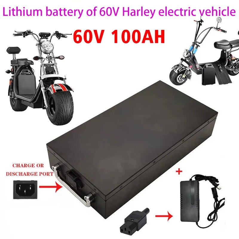 60V 40ah Electric Scooter for 250W ~ 1500W Motorcycle/Tricycle/Bicycle Waterproof Lithium Battery 67