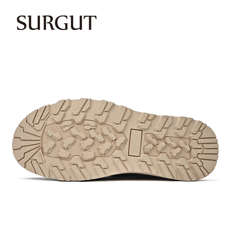 Surgut ใหม่ รองเท้าหนังออกซ์ฟอร์ดลําลอง ทนทาน คุณภาพสูง เหมาะกับใส่ทํางานกลางแจ้ง สไตล์คลาสสิก สําหรับผู้ชาย ไซซ์ 38-46