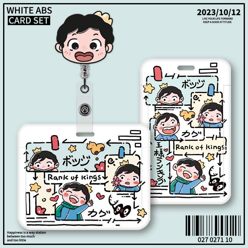 ใหม่ Bojji prince ID กระเป๋าใส่บัตรรถบัส เชือกเส้นเล็ก ป้องกัน สําหรับเด็กนักเรียนอนุบาล