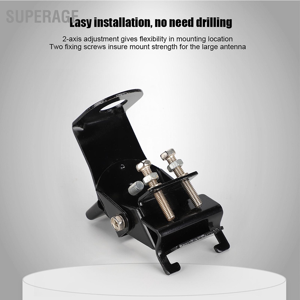 Superage 180 ° หมุนได้ SO239 เสาอากาศวิทยุมือถือขายึดติดรถยนต์ขาตั้ง