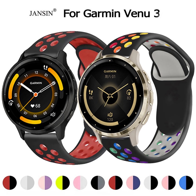 สาย garmin venu3 สายรัดสายนาฬิกา แบบซิลิโคน สำหรับ garmin venu 3 Smart Watch สมาร์ทวอทช์