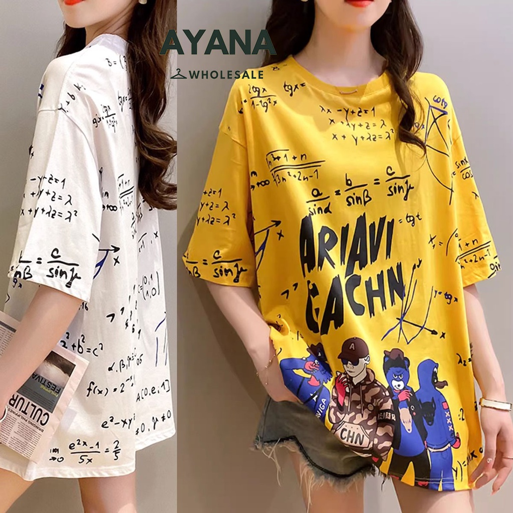 (พร้อมส่ง) เสื้อยืดแขนสั้น ลายหมี ผ้านิ่ม เด้ง ใส่สบาย สไตล์เกาหลี