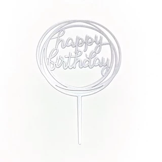 ❤️ส่งฟรี❤️ ท็อปเปอร์อะคริลิค Happy Birthday เครื่องมือตกแต่งเค้ก ท็อปเปอร์อะคริลิคแต่งเค้ก สําหรับตกแต่งเค้กวันเกิด