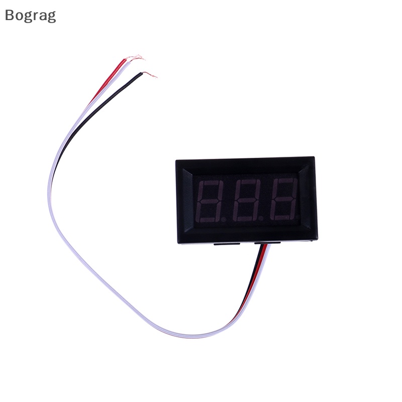 [Bogr] Dc 0-30V 3 สาย LED จอแสดงผลดิจิตอลแผงโวลต์มิเตอร์แรงดันไฟฟ้าโวลต์มิเตอร์มอเตอร์รถยนต์ COD