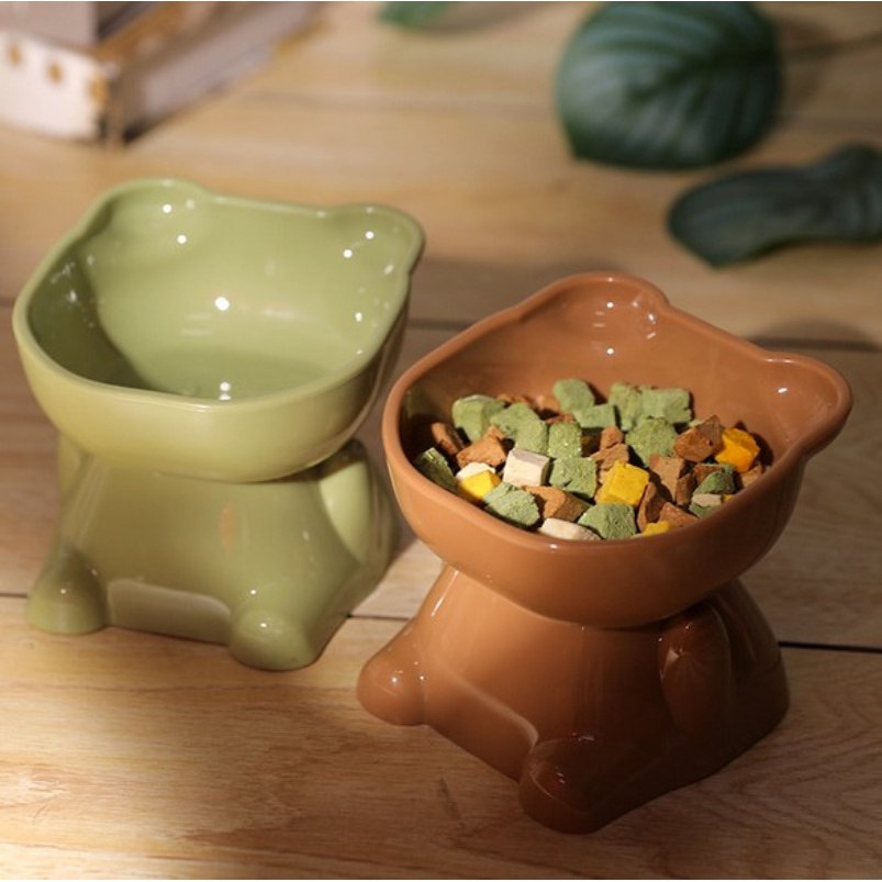 พร้อมส่ง✅ชามสัตว์เลี้ยง เอียง 15 องศา หมา แมว ชาม ความจุสูง ป้องกันคอ - รูปที่ 3