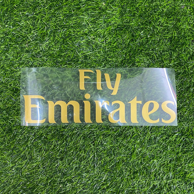 Fly emirates หน้าทอง sponsor สําหรับเจอร์ซีย์