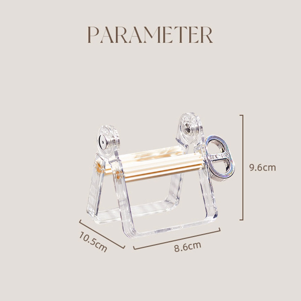 【ภายในประเทศ】เครื่องบีบยาสีฟัน แบบลูกกลิ้ง อุปกรณ์ในห้องน้ํา ที่บีบยาสีฟัน สีย้อมผม เครื่องสําอาง ราคา ถูกที่สุด ดีลบีเคเค แกลเลอรีภาพที่ 7