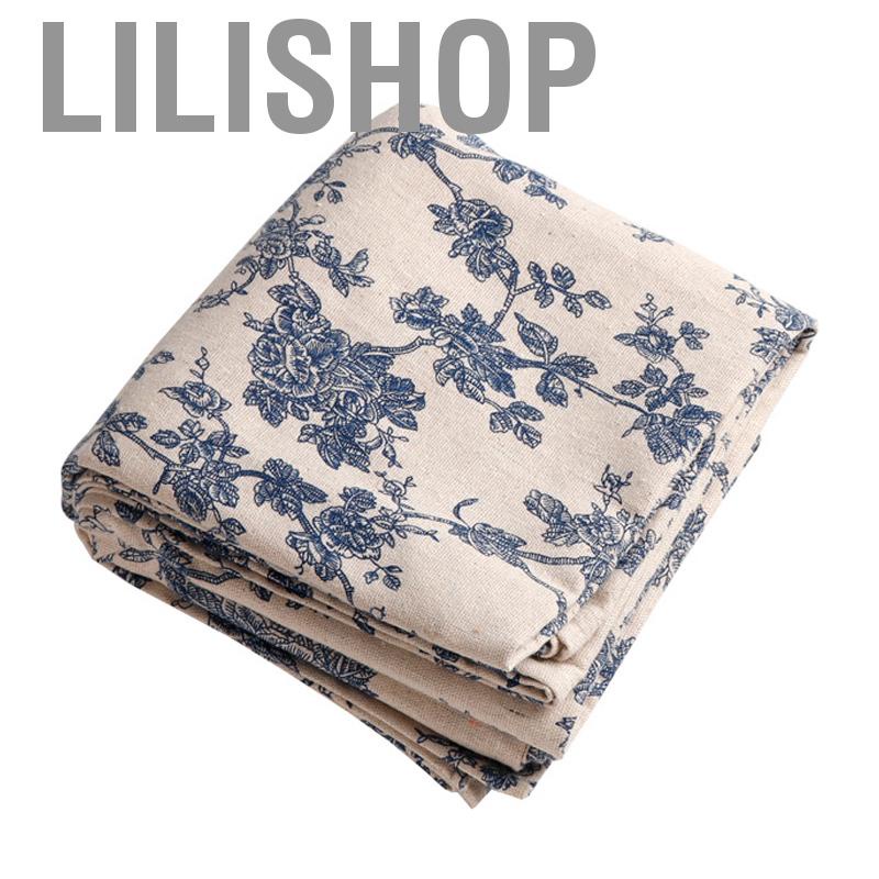 Lilishop ผ้าปูโต๊ะผ้าฝ้ายพิมพ์ลายนูนสามมิติปิคนิคสำหรับ