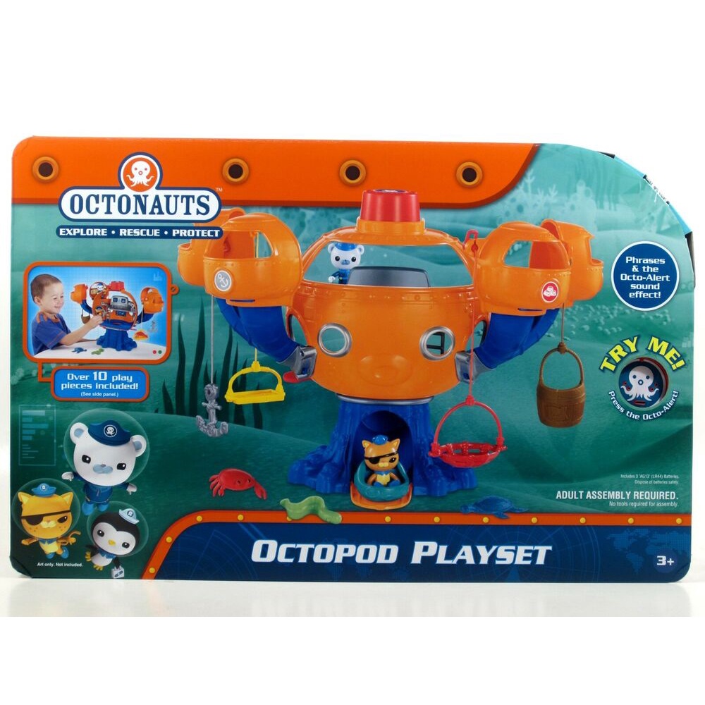 ฟิกเกอร์ Fisher-Price Octonauts OCTOPOD Playset with Kwazii & Barnacles